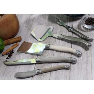 5 Piece Laguiole “Mist” Cheese Knife, Fork and Slicer Set  |  Cutlery Cutlery Cutlery