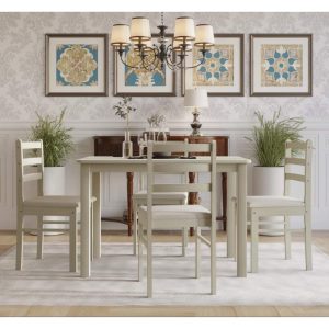 5 Pieces Milford Starter Dining Set  |  Kitchen and Dining Sets Kitchen & Dining Sets Grey, Taupe