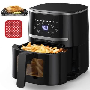 5 Quart Smart Air Fryer, 8 Preset with Visible Window  |  Air Fryers Air Fryers Air Fryers