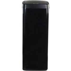 50-Liter / 13.2-Gallon Trash Can with Sensor Lid in Black  |  Kitchen Trash Cans Kitchen Storage Black