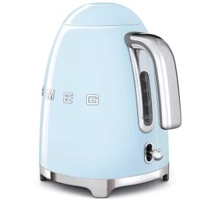 50’s Retro Style Aesthetic Electric Kettle, Pastel Blue  |  Tea Kettle Coffee & Tea Blue