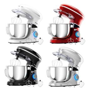 6.3Qt Tilt-Head Food Stand Mixer 6 Speed 660W w/Dough Hook,  |  Mixers Kitchen Appliances Black, Red, Silver, White