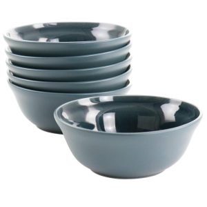 6 Piece 6.5 Inch Stoneware Bowl Set – 6.5 Inch  |  Bowls Bowls Blue