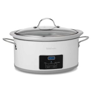 6-Quart Oval Digital Slow Cooker, White  |  Slow Cookers Kitchen Appliances Slow Cookers