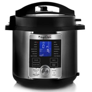 6 Quart Stainless Steel Electric Digital Pressure Cooker  |  Pressure Cookers Kitchen Appliances Black