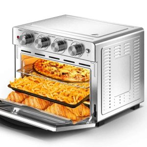 6 Slice 26QT Stainless Steel All In One Air Fryer Toaster Oven Combo  |  Toasters Kitchen Appliances Silver