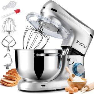 6-Speed Tilt-Head Food Dough Mixer, Kitchen Electric Mixer with Stainless Steel Bowl,Dough Hook,Whisk, Beater  |  Mixers Kitchen Appliances Mixers