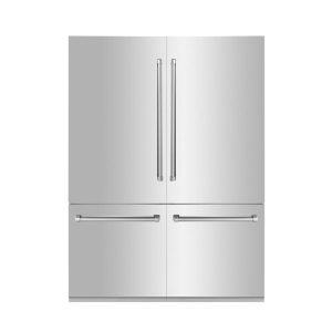 60″ 32.2 cu. ft. Built-In 4-Door French Door Refrigerator with Internal Water and Ice Dispenser in Stainless Steel  |  Major Appliances Kitchen Appliances Major Appliances