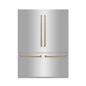 60″ Autograph Edition Built-in 4-Door French Door Refrigerator with Ice Dispenser in Stainless Steel  |  Major Appliances Kitchen Appliances Major Appliances