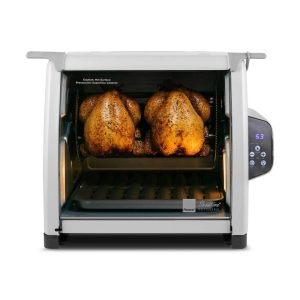 6000 Platinum Series Rotisserie Oven, 3 Cooking Functions, Digital Display, Includes Rotisserie Spit  |  Toaster Ovens Kitchen Appliances Silver