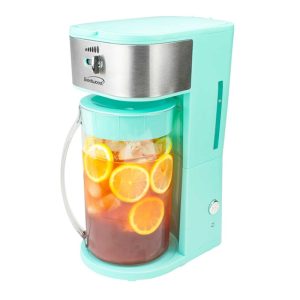 64OZ ICE TEA MAKER – 6.75″D x 9.5″W x 14.5″H  |  Tea Kettle Coffee & Tea Blue