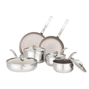 7-Ply Titanium 10-Piece Cookware Set with Metal Lids  |  Cookware Sets Cookware Sets Cookware Sets