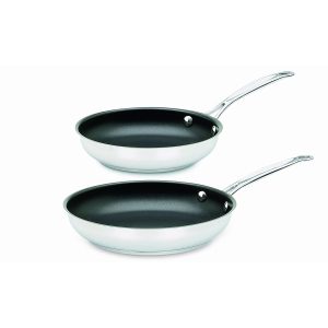 722-911NS Chef’s Classic Stainless Nonstick 2-Piece 9-Inch and 11-Inch Skillet Set  |  Pots and Pans Pots & Pans Pots & Pans