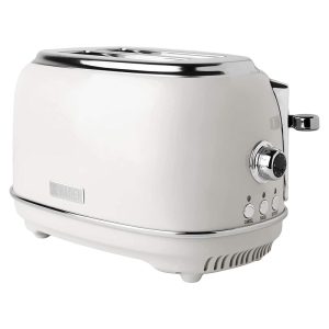 75018 Heritage 2 Slice Wide Slot Stainless Steel Bread Toaster, White – 4.5  |  Toasters Kitchen Appliances Toasters