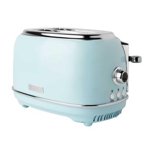 75027 Heritage 2 Slice Wide Slot Stainless Steel Bread Toaster, Turquoise  |  Toasters Kitchen Appliances Toasters