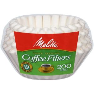 8-12 Cup Basket Coffee Filters, White, 200 Count  |  Coffee Makers Coffee & Tea Coffee Makers