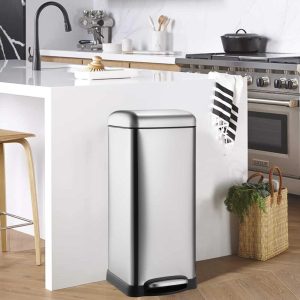 8 Gallon Step Trash Can, with Removable Inner Bucket  |  Kitchen Trash Cans Kitchen Storage Kitchen Trash Cans