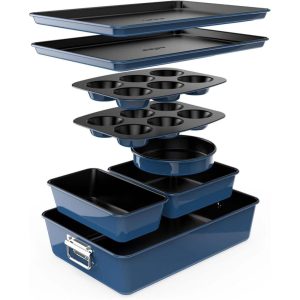 8-Piece Nonstick Stackable Bakeware Set  |  Bakeware Bakeware Bakeware