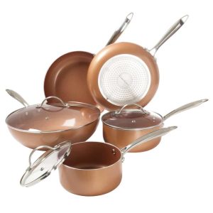 8-Piece Pots and Pans Set (Copper)  |  Cookware Sets Cookware Sets Cookware Sets