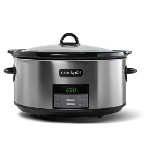 8-Quart Slow Cooker, Programmable, Black Stainless Collection  |  Slow Cookers Kitchen Appliances Silver