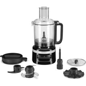 9 Cup Food Processor with Whisk  |  Food Processors Food Processors Black, Red, Silver