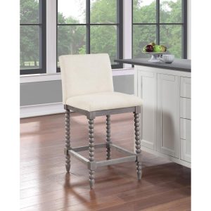 Abbott 26″ Spindle Stool  |  Counter and Bar Stools Counter & Bar Stools Beige, Grey