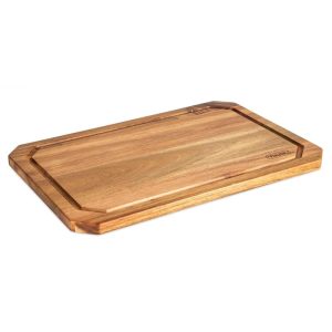 Acacia Wood Carving Board with Juice Groove  |  Cutlery Cutlery Brown