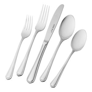 Alcea Flatware Set, 20-Piece, Silver – 20-pc  |  Flatware Dinnerware Flatware