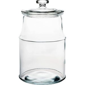 Amici Home Carlisle Glass Canister Round Jar  |  Kitchen Canisters Kitchen Canisters Clear