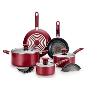 B039SE64 Excite 14-Piece Non-stick Cookware Set  |  Cookware Sets Cookware Sets Blue, Red