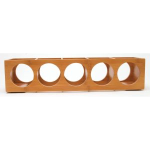 Bamboo 5 Bottle Wine Rack  |  Wine Racks Kitchen Storage Wine Racks