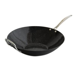 Basalt 14″ Spun Wok  |  Pots and Pans Pots & Pans Black