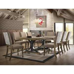 Birmingham 9-piece Removable Leaf Dining Table Set  |  Kitchen and Dining Sets Kitchen & Dining Sets Brown