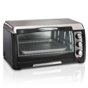 Black 6-slice Toaster Oven w/ Broiler  |  Toaster Ovens Kitchen Appliances Black, Stainless Steel