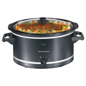 Black 8 Quart Slow Cooker  |  Slow Cookers Kitchen Appliances Black