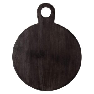 Black Acacia Wood Tray/Cutting Board  |  Cutlery Cutlery Black