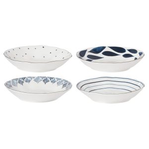 Blue Bay 4-Piece Pasta Bowl Set  |  Bowls Bowls Blue