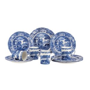 Blue Italian 12 Piece Set  |  Dinnerware Sets Dinnerware Blue, White