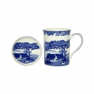 Blue Italian Mug &  Set  |  Mugs Dinnerware Blue, White