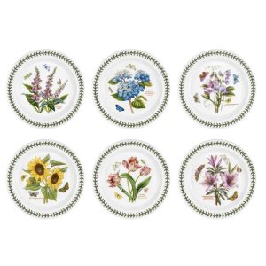 Botanic Garden Dinner Plate Set of 6 – 10.5 inch  |  Plates Dinnerware Multi, White