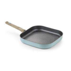 BRA Nordic 11″ Forged Aluminum Non-Stick Grill Pan  |  Grill Pans and Griddles Grill Pans & Griddles Black, Turquoise