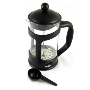 Brivio 28 Ounce Glass French Press Coffee Maker with Plastic Lid – 28 Ounce  |  French Press Coffee & Tea Black