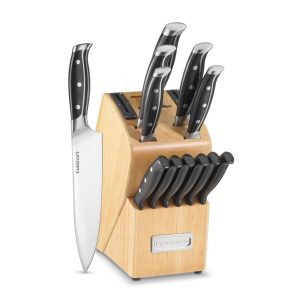 C77TRN-15SH Classic 13-Piece Cutlery Set with Built-in Sharpening Block  |  Cutlery Cutlery Black