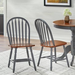 Carolina Solid Wood Spindle Dining Chairs (Set of 2)  |  Kitchen and Dining Chairs Kitchen & Dining Chairs Black, Brown, Grey, White