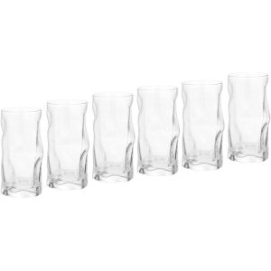 Cassiopiea 15.75 oz.Beverage/Cooler Tumber ,Set of 4  |  Drinking Glasses Dinnerware Clear