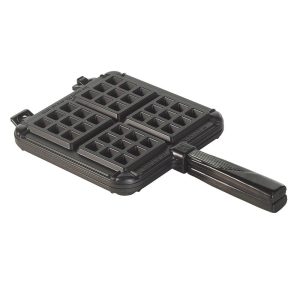 Cast Aluminum Stovetop Belgian Waffler  |  Grill Pans and Griddles Black