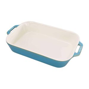 Ceramic 13-inch x 9-inch Rectangular Baking Dish  |  Pots and Pans Pots & Pans Black, Blue, Green, Red, White