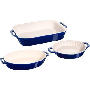 Ceramic 3-pc Mixed Baking Dish Set  |  Bakeware Bakeware Bakeware