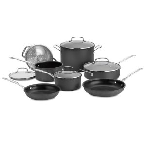 Chef’s Classic Nonstick Hard Anodized 11-Piece Set  |  Cookware Sets Cookware Sets Black