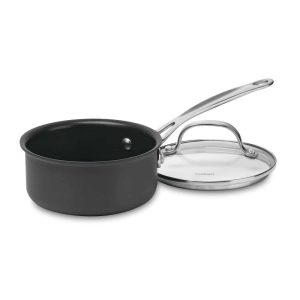 Chef’s Classic Nonstick Hard Anodized Cookware 1 Qt. Saucepan with Cover  |  Pots and Pans Pots & Pans Pots & Pans